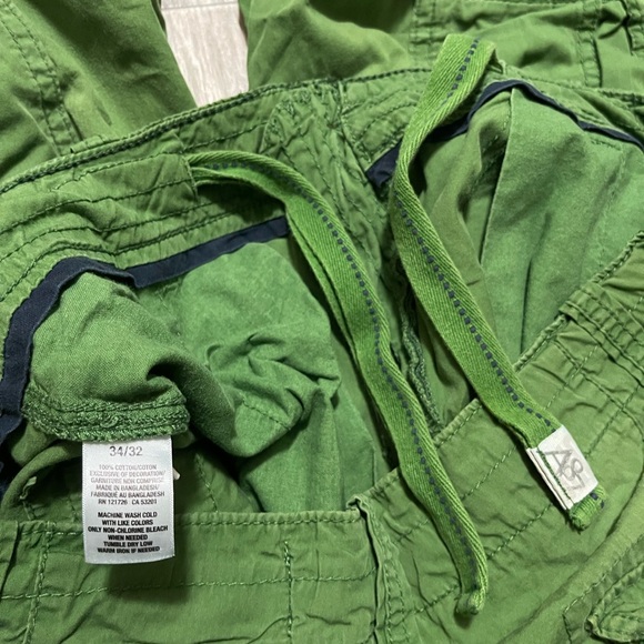 Y2K Aeropostale Green Cargo Pants Size 34x32 - Picture 6 of 7